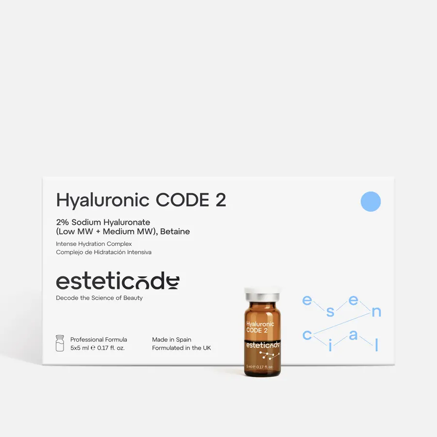 Hyaluronic CODE 2 de Esteticode, 5 viales x 5 ml